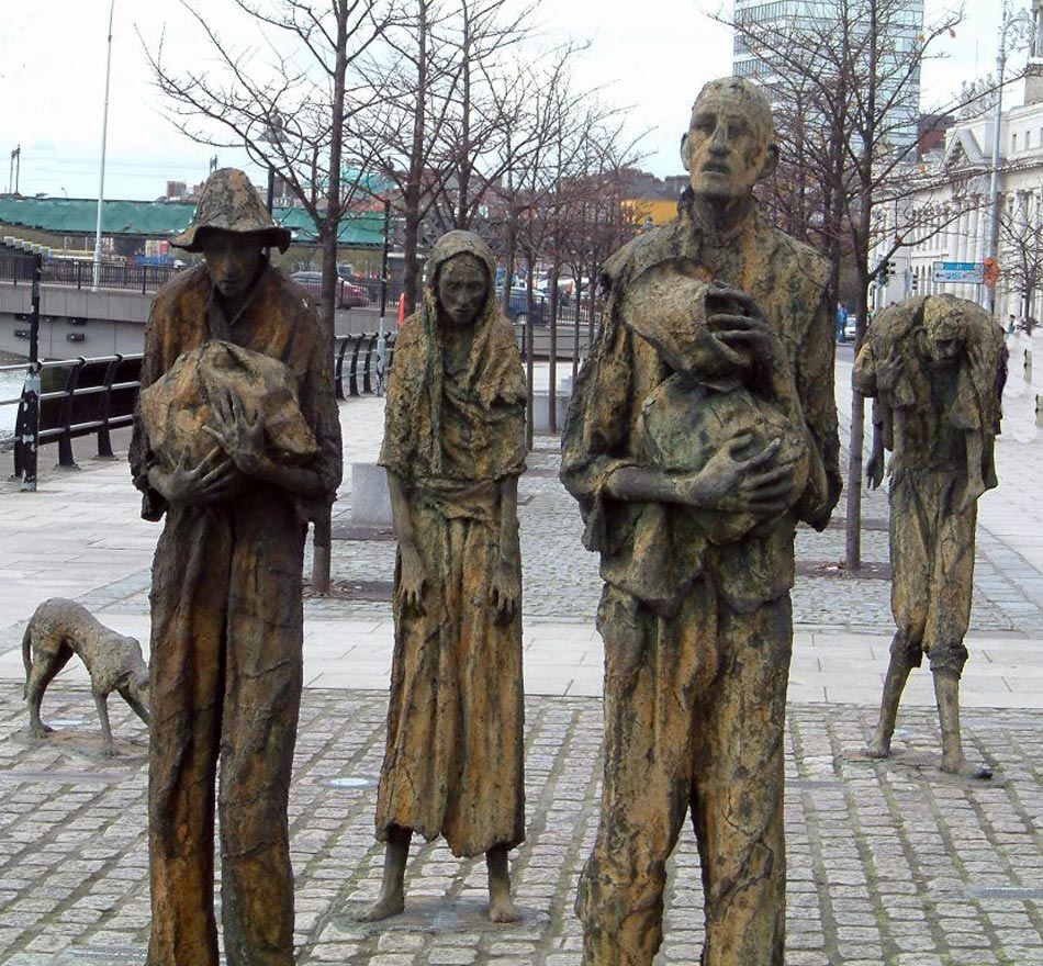 Potato Famine Memorial In Dublin