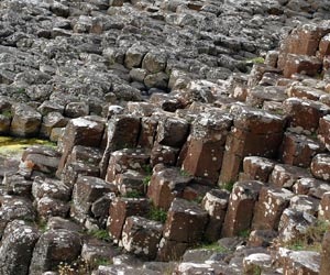 Picture of the Giants Causeway basalt rock colums  in County Antrim