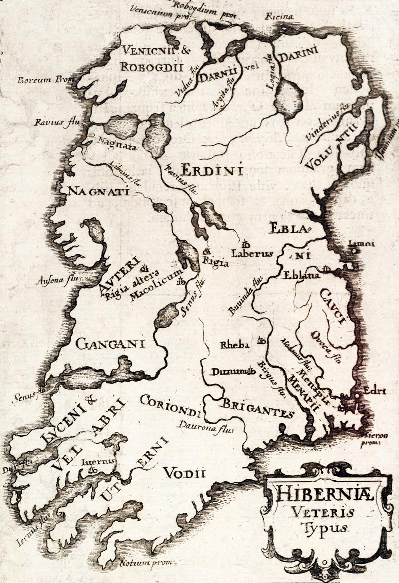 Ancient Map of Hibernia - Ireland