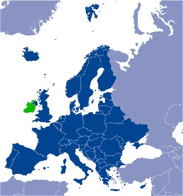 Southern Ireland Map