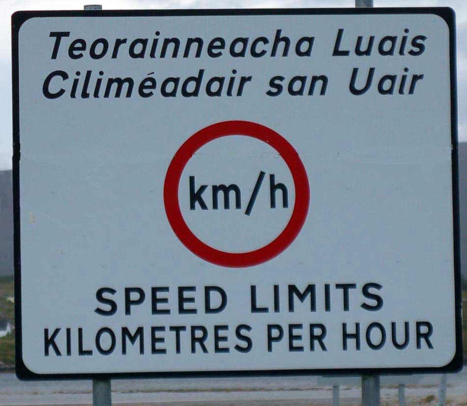 Ireland Travel - Road Sign